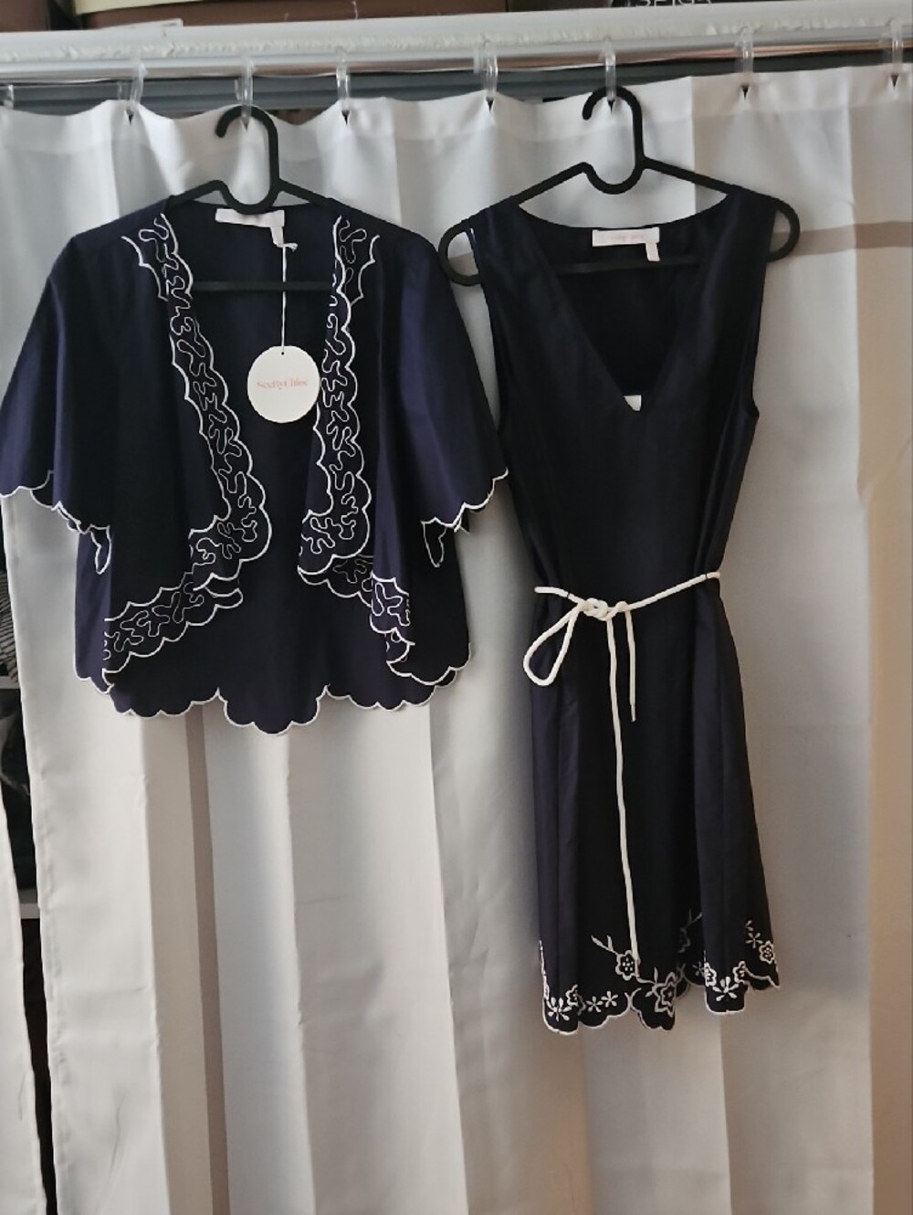 See By Chloe Floral-Trim Women’s Dress with Rope Belt And Cover